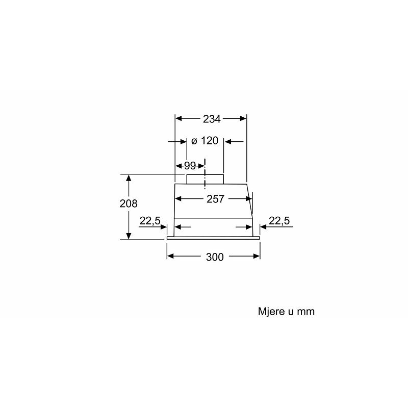 Napa Bosch DLN53AA70 (302m3/h)