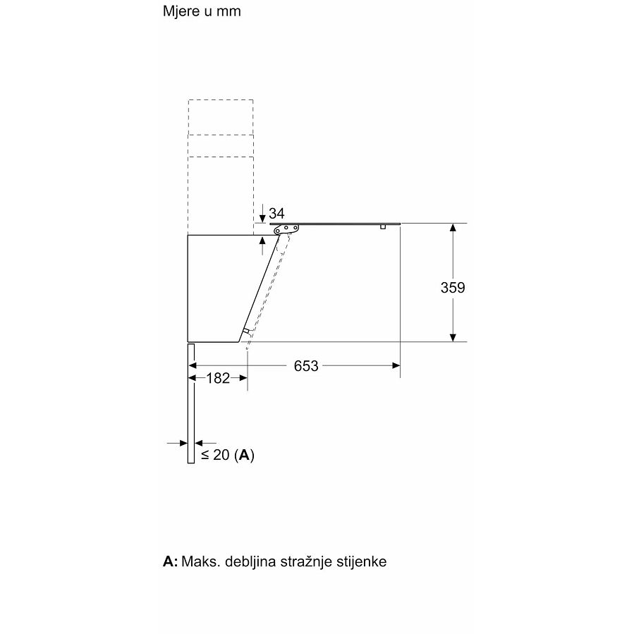 Napa Bosch DWK65DK20 (550m3/h)