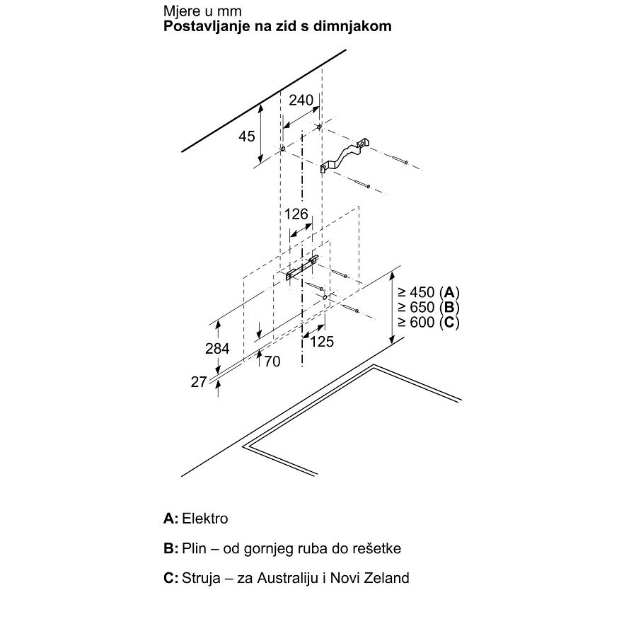 Napa Bosch DWK87FN60 H2H (768m3/h)