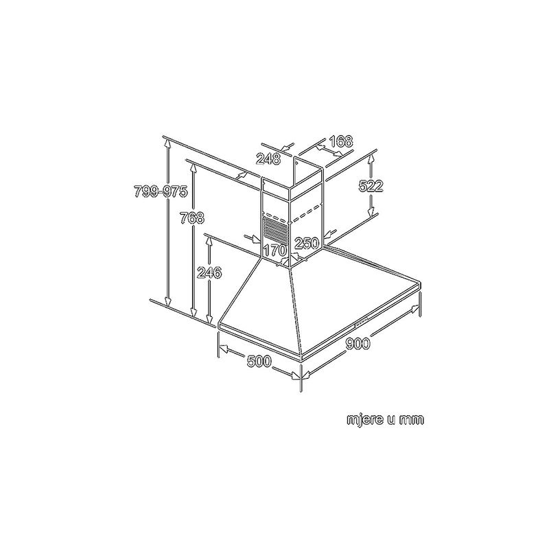 Napa Bosch DWP94BC50 365m3/h