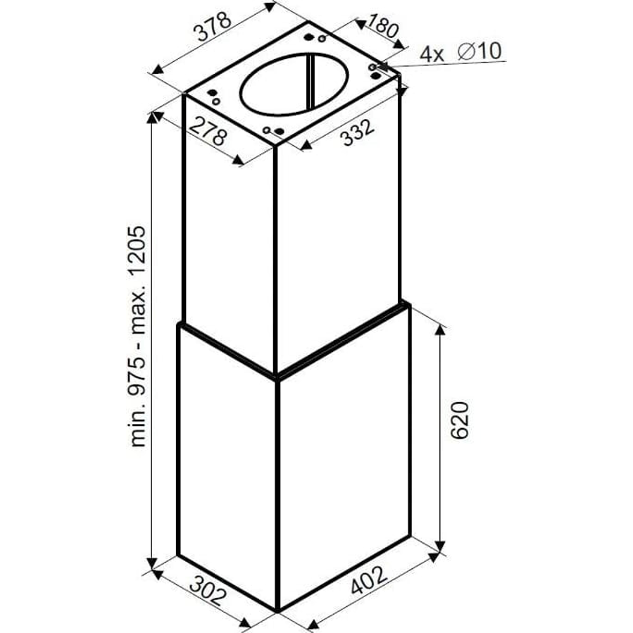 Napa Ciarko Design CUBE W CDW4001R rose gold (680m3/h)