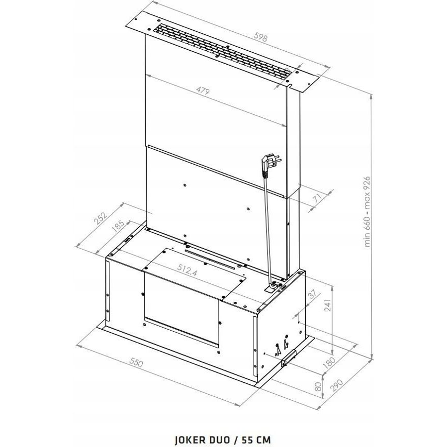 Napa Ciarko Design JOKER DUO CDZ5507C crna (705m3/h)