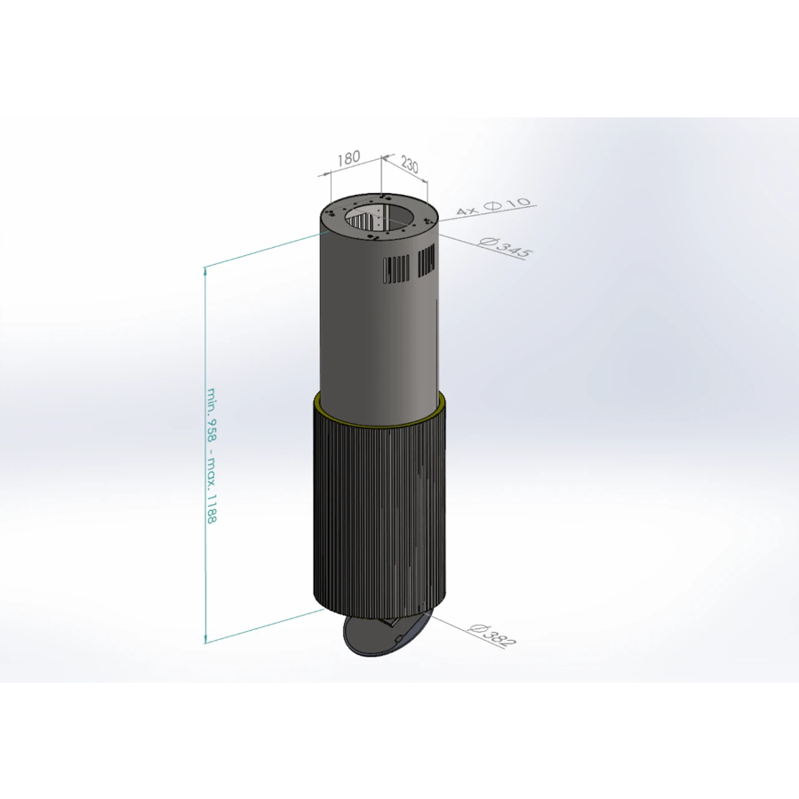 Napa Ciarko Design MONOGRAM W CDW3802C crna (670m3/h)