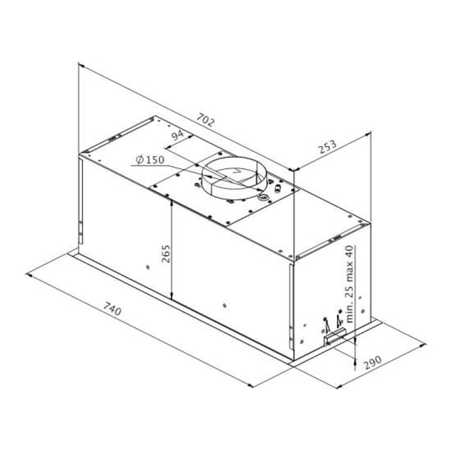 Napa Ciarko Design UNO CDZ7404B bijela H2H (740h)