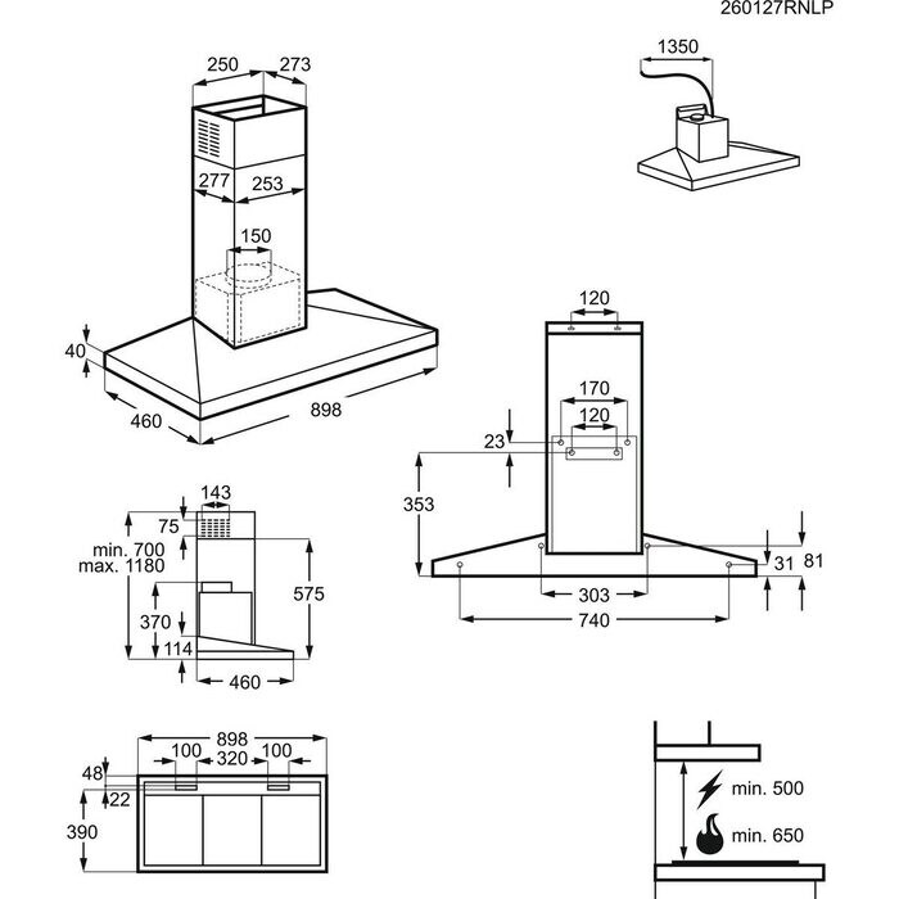 Napa Electrolux LFC519X (600m3/h)