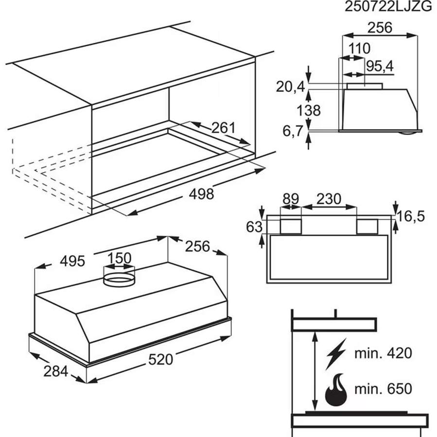 Napa Electrolux LFG235S (330m3/h)