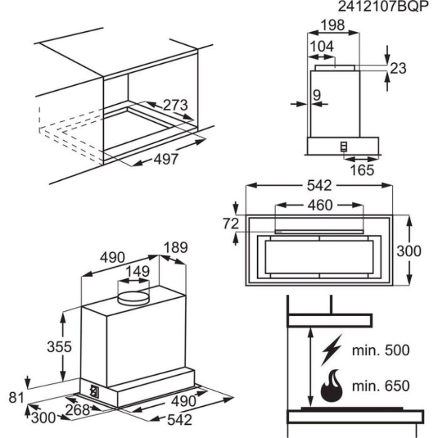 Napa Electrolux LFG916K H2H AutoSense WiFi (680m3/h)