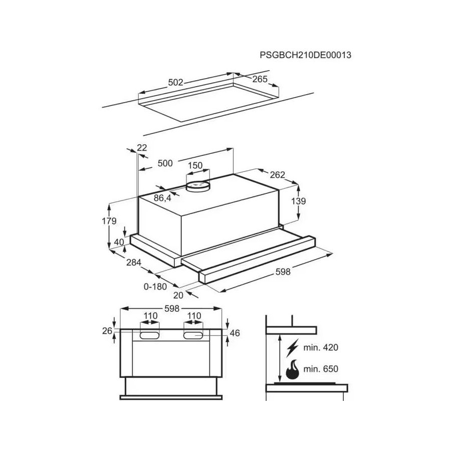 Napa Electrolux LFP326FB (410m3/h)