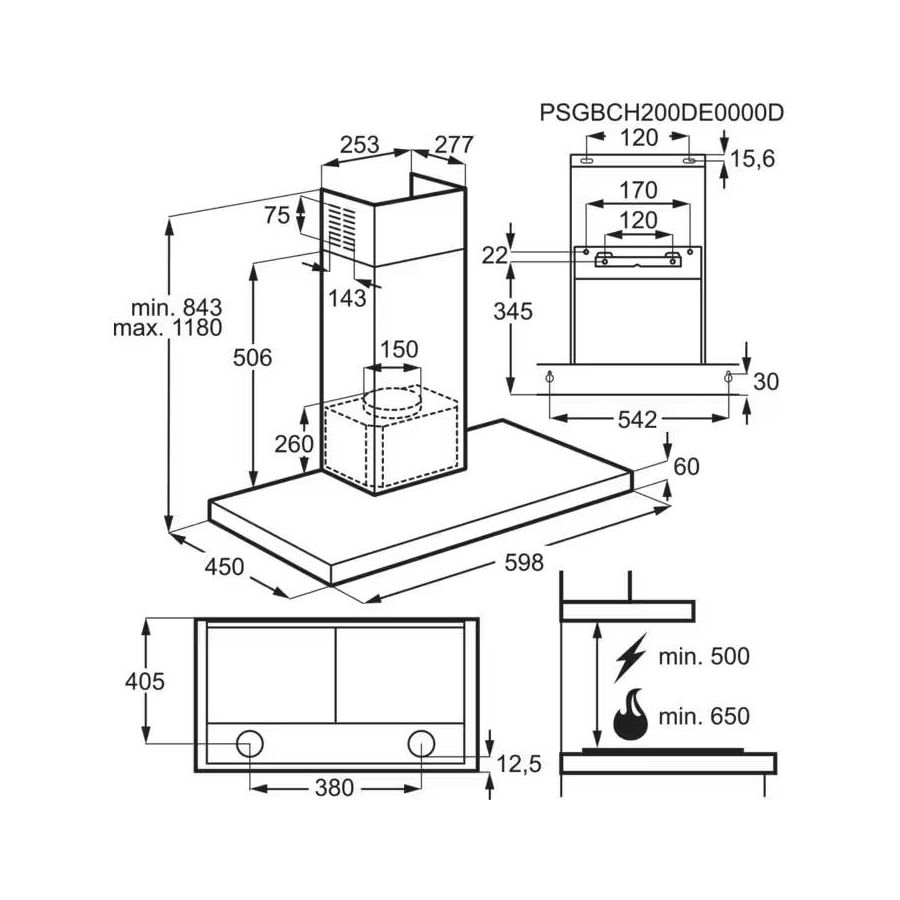Napa Electrolux LFT526X (600m3/h)