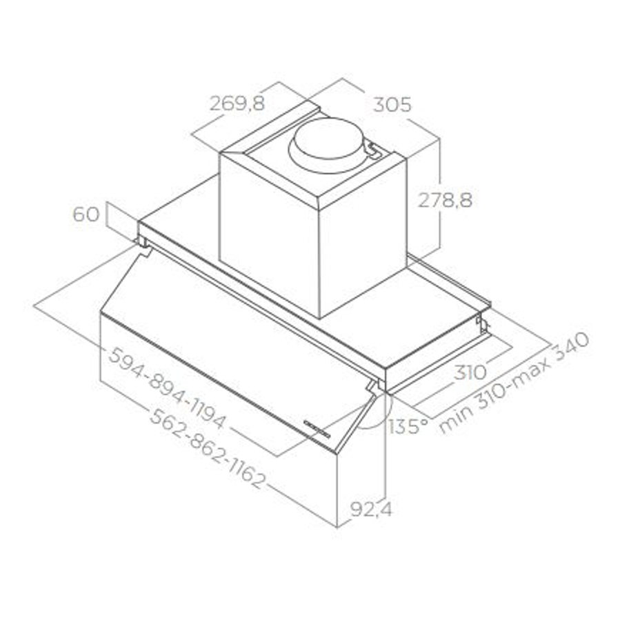 Napa Elica BOX IN NO DRIP IX/A/60 PRF0157712A