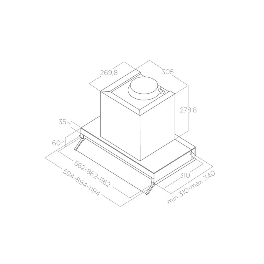 Napa Elica BOX IN PLUS IXGL/A/120 PRF0097797A