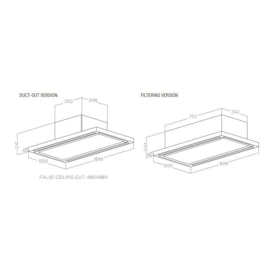 Napa Elica CLOUD SEVEN IX/A/90 - stropna ugradnja