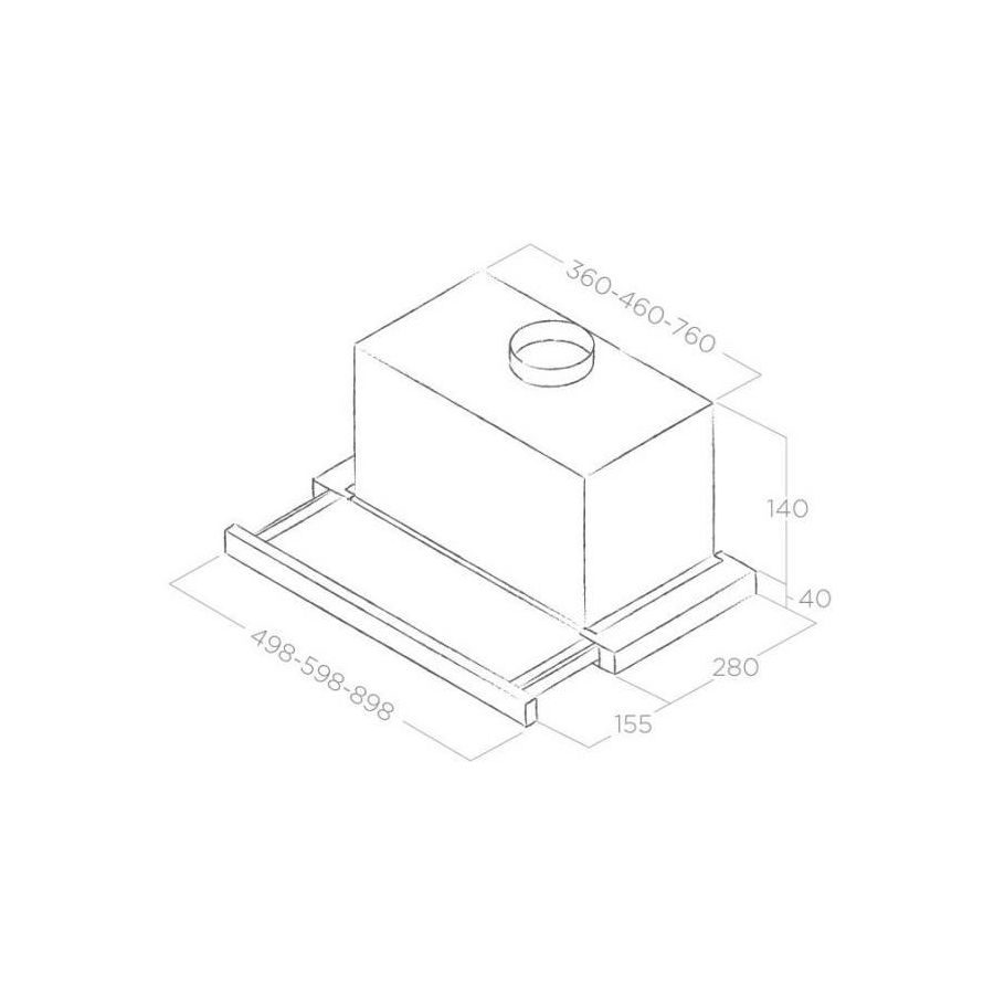 Napa Elica Elite 14 LUX BL/A/50 (304m3/h) PRF0081870B