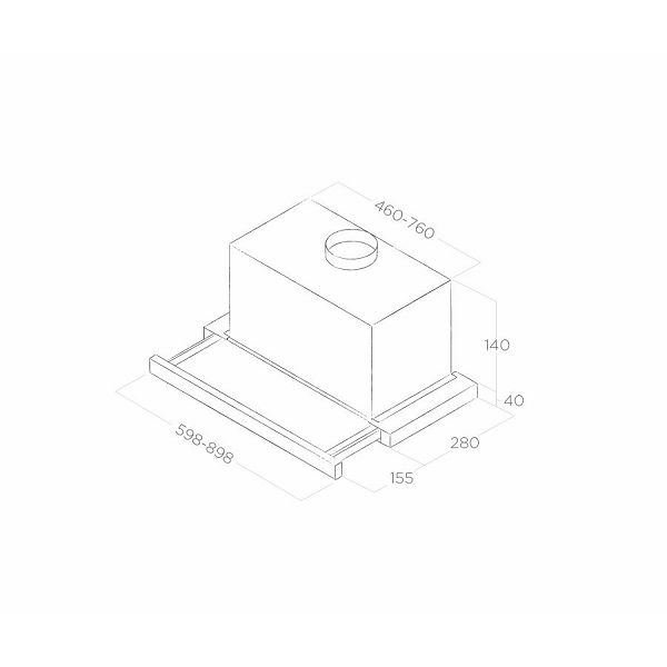Napa Elica Elite 14 LUX WH/A/60 (304m3/h)