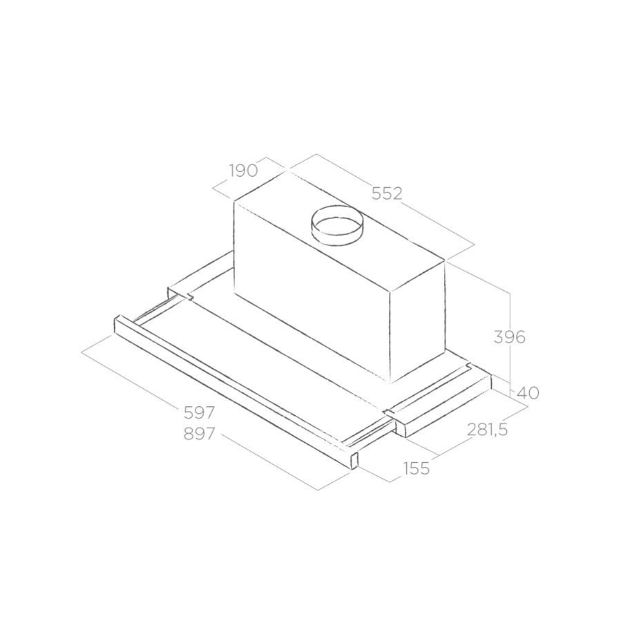Napa Elica Elite 35 GRIX/A/90 (640m3) PRF0139069