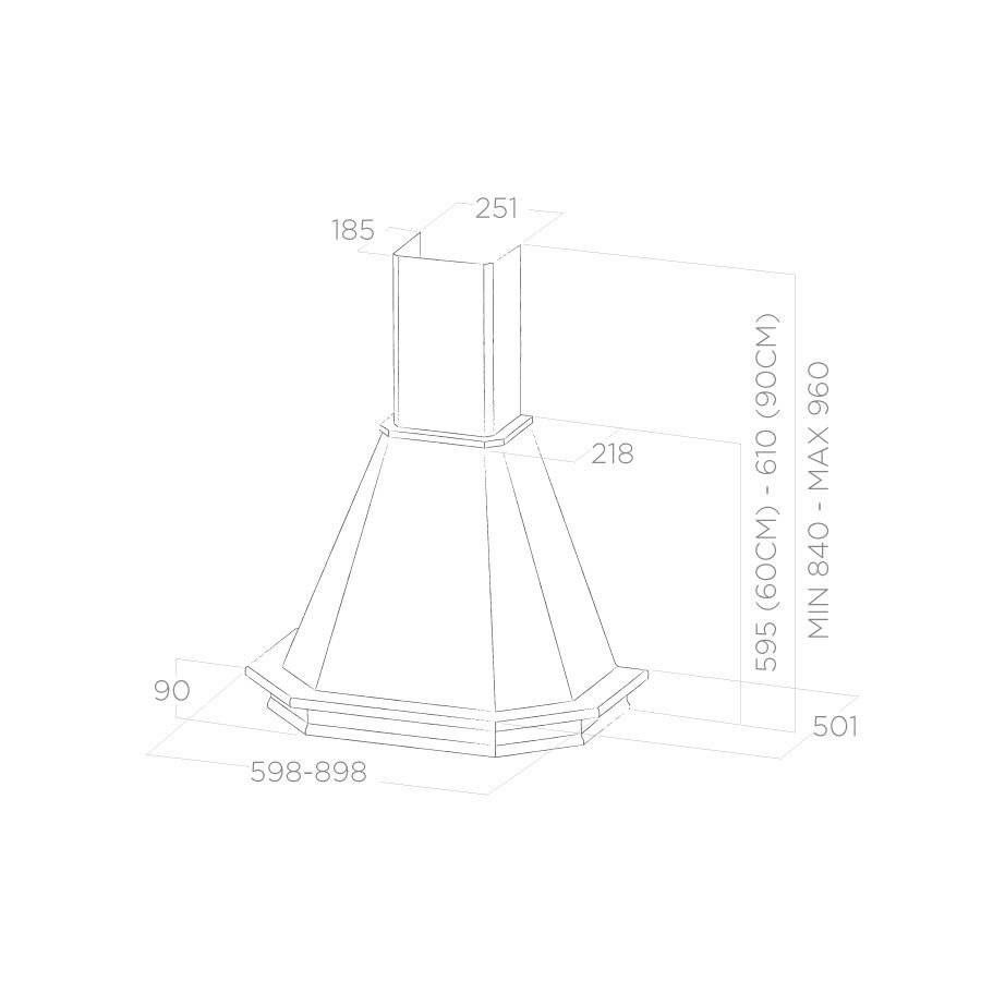 Napa Elica Emerald WH/A/60 T.GREZZO PRF0041870B