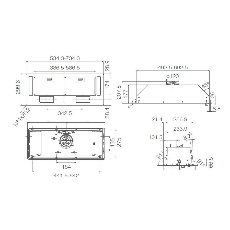 Napa Elica Era BL/A72 (300m3/h) PRF0182023