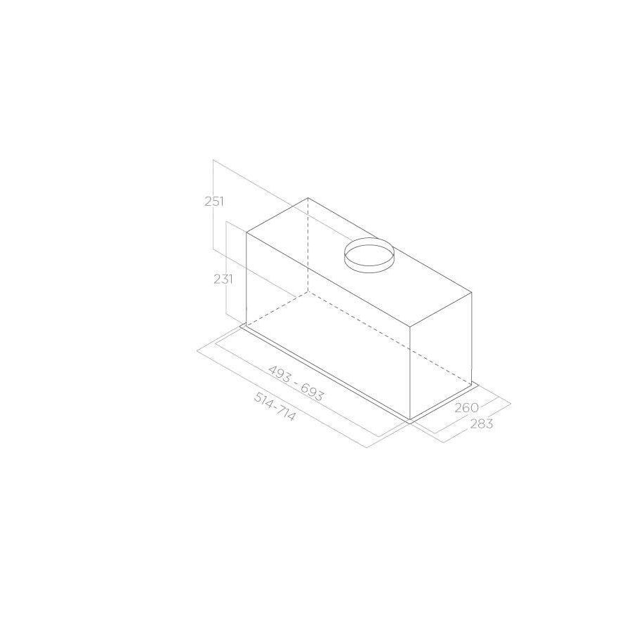 Napa Elica Fold BL/MAT/A72 (645m3/h) PRF0181961