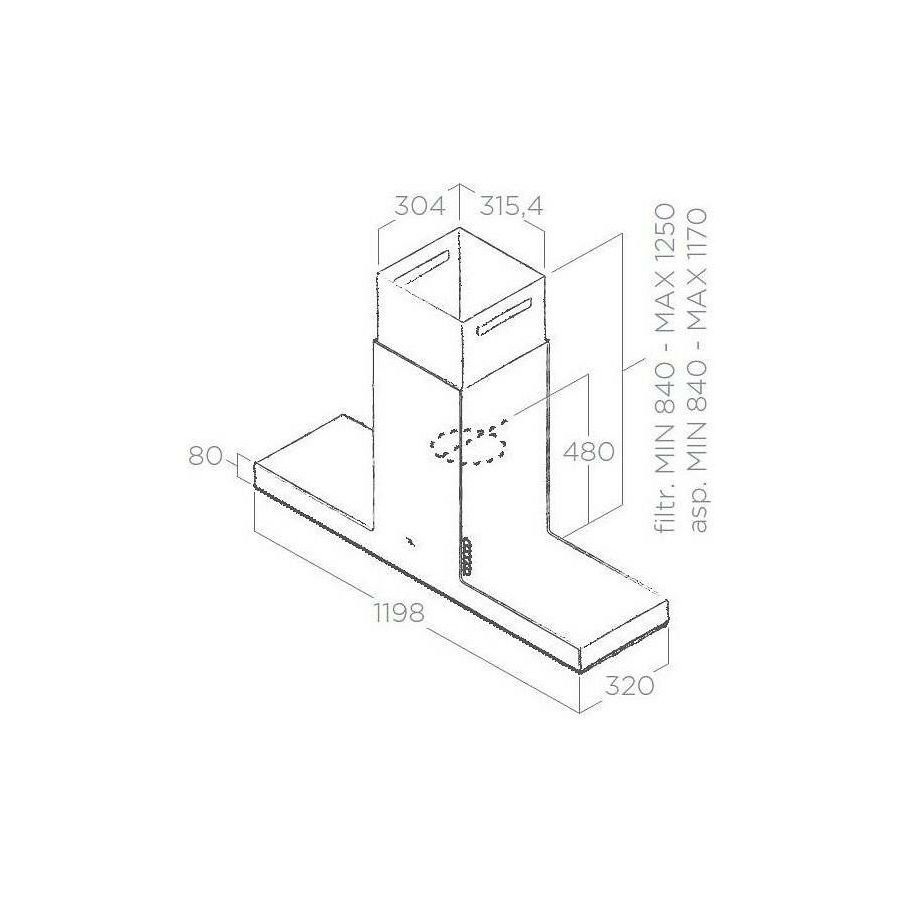 Napa Elica Haiku Island BL/A/120 PRF0146286