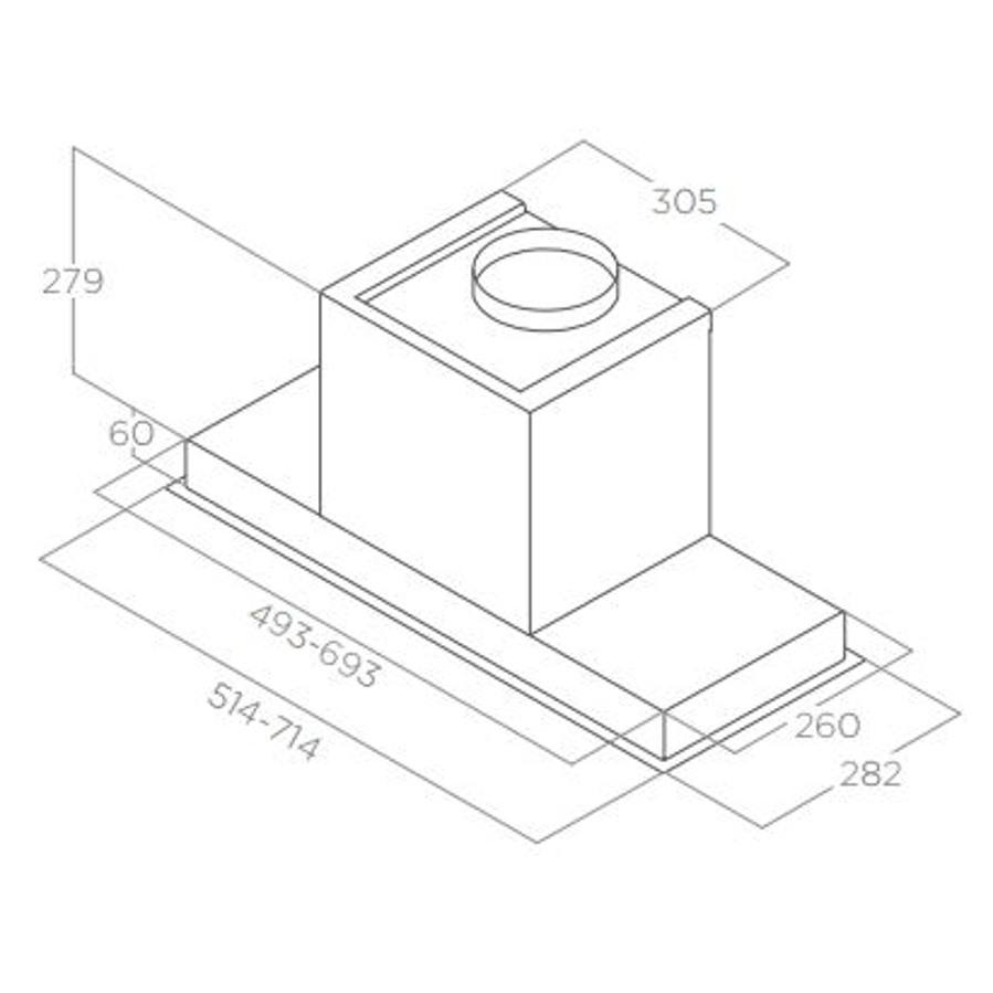Napa Elica Hidden 2.0 BL MAT/A/52 PRF0197740