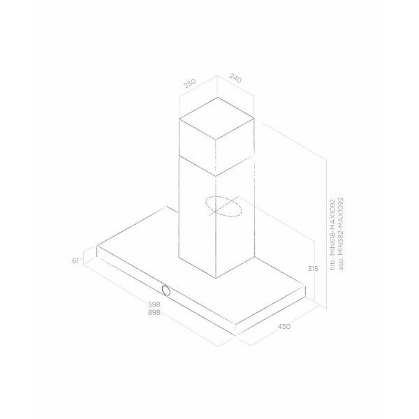 Napa Elica Lol BL/A/90 (665m3/h)