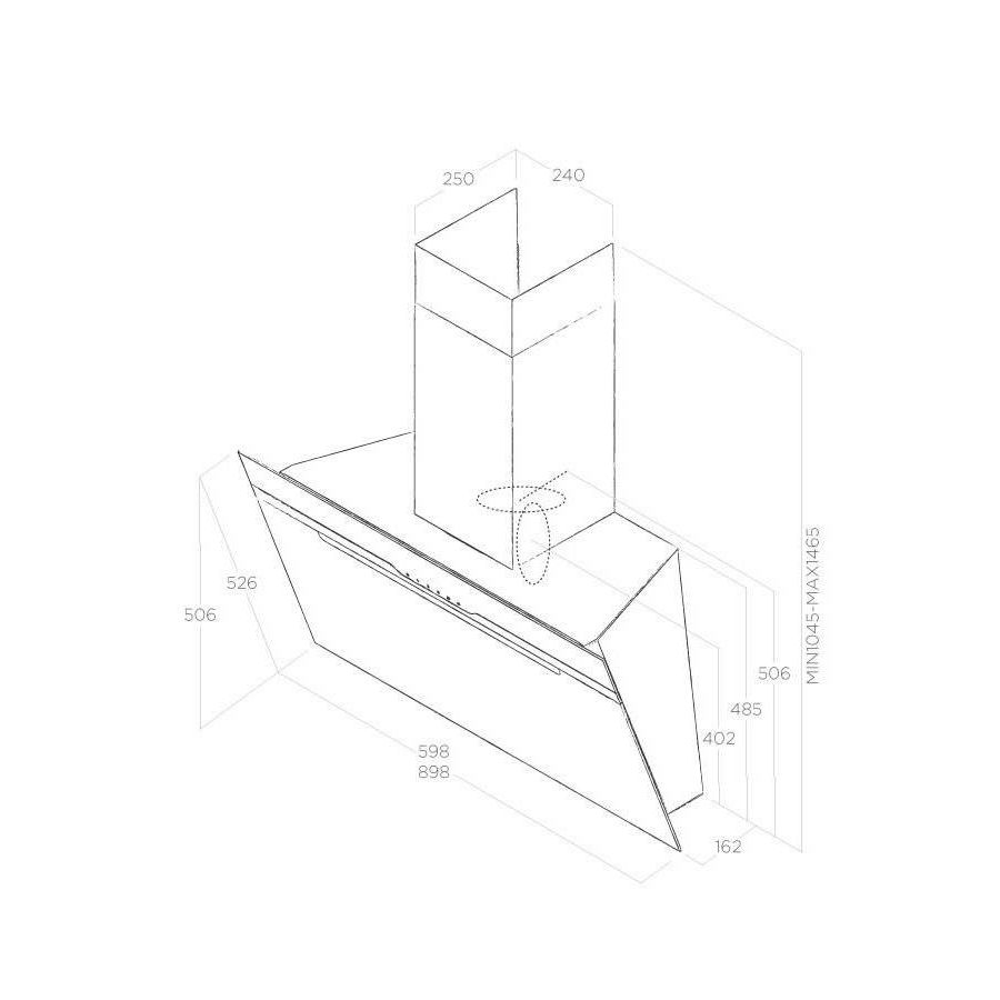Napa Elica MAJESTIC NO DRIP BL/A/60 PRF0147731