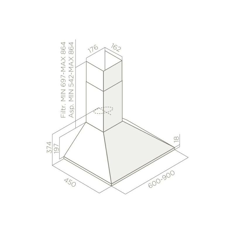 Napa Elica Missy LX WH/A/60 bijela PRF0057574B