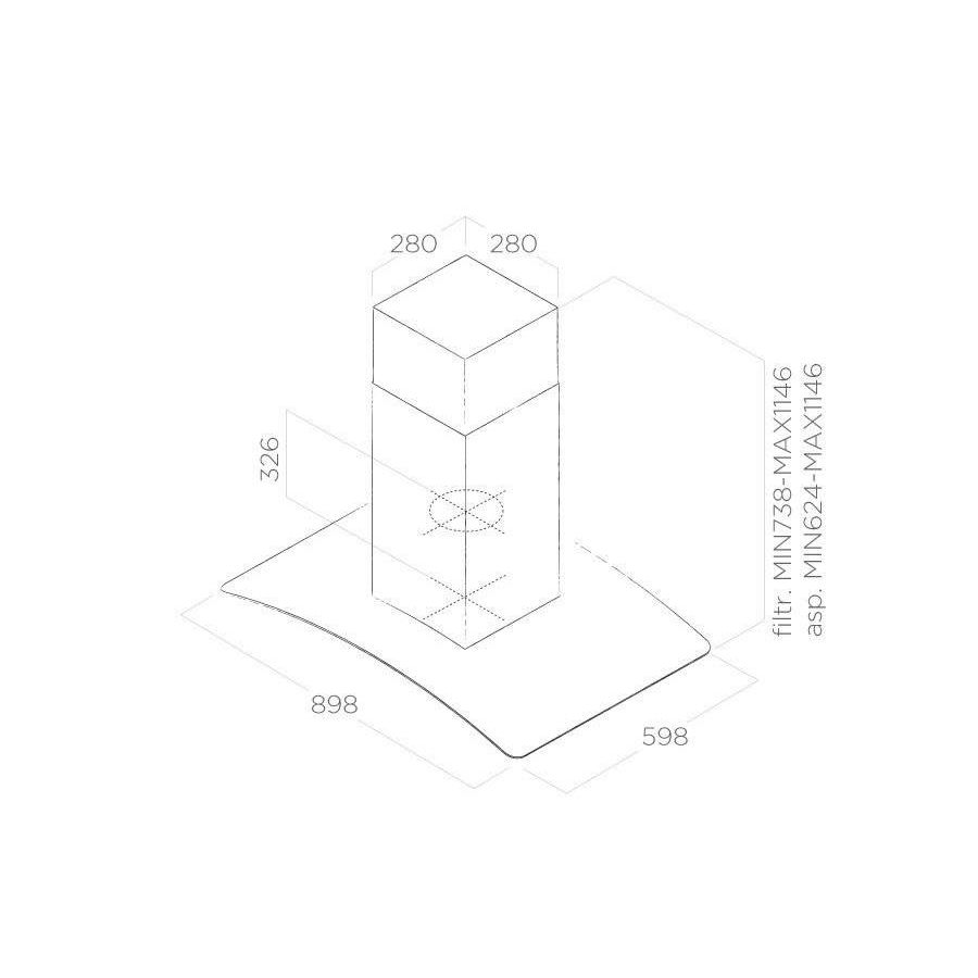 Napa Elica Reef Island IX/A/90X60