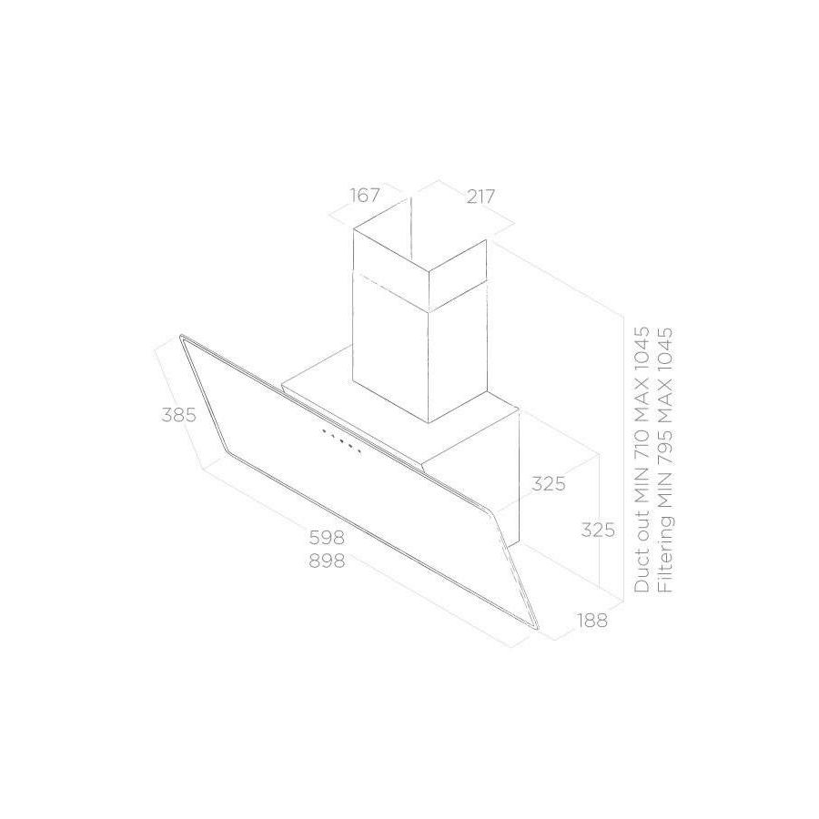 Napa Elica Shire BL/A/90 (713m3/h) PRF0119829A