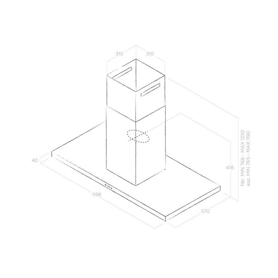 Napa Elica Thin Island IX/A/120 PRF0144973