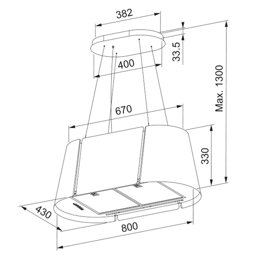 Napa Faber Beat XL BK Matt F80 345.0698.955