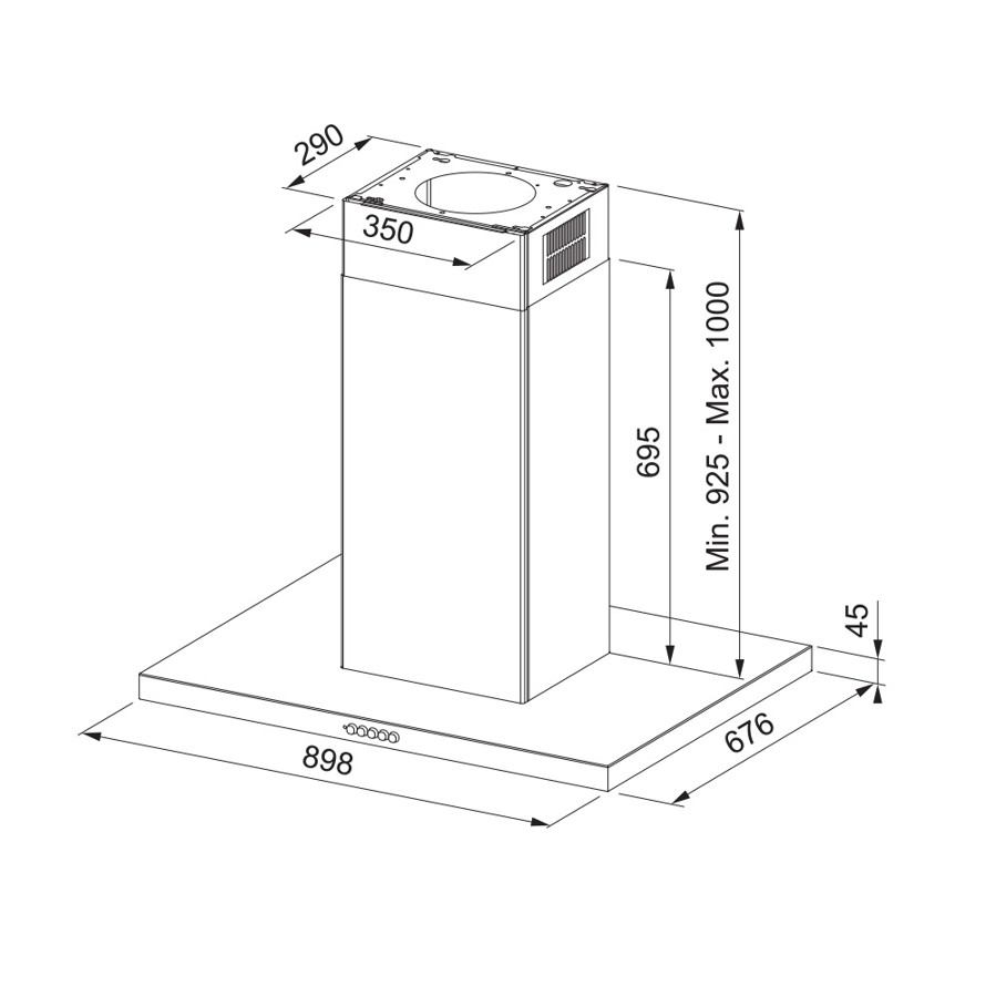 Napa Faber Bella Silence Isola X A90 325.0658.190