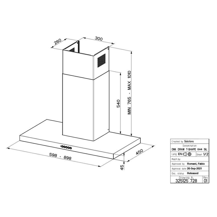 Napa Faber Bella Silence X A90 325.0658.631