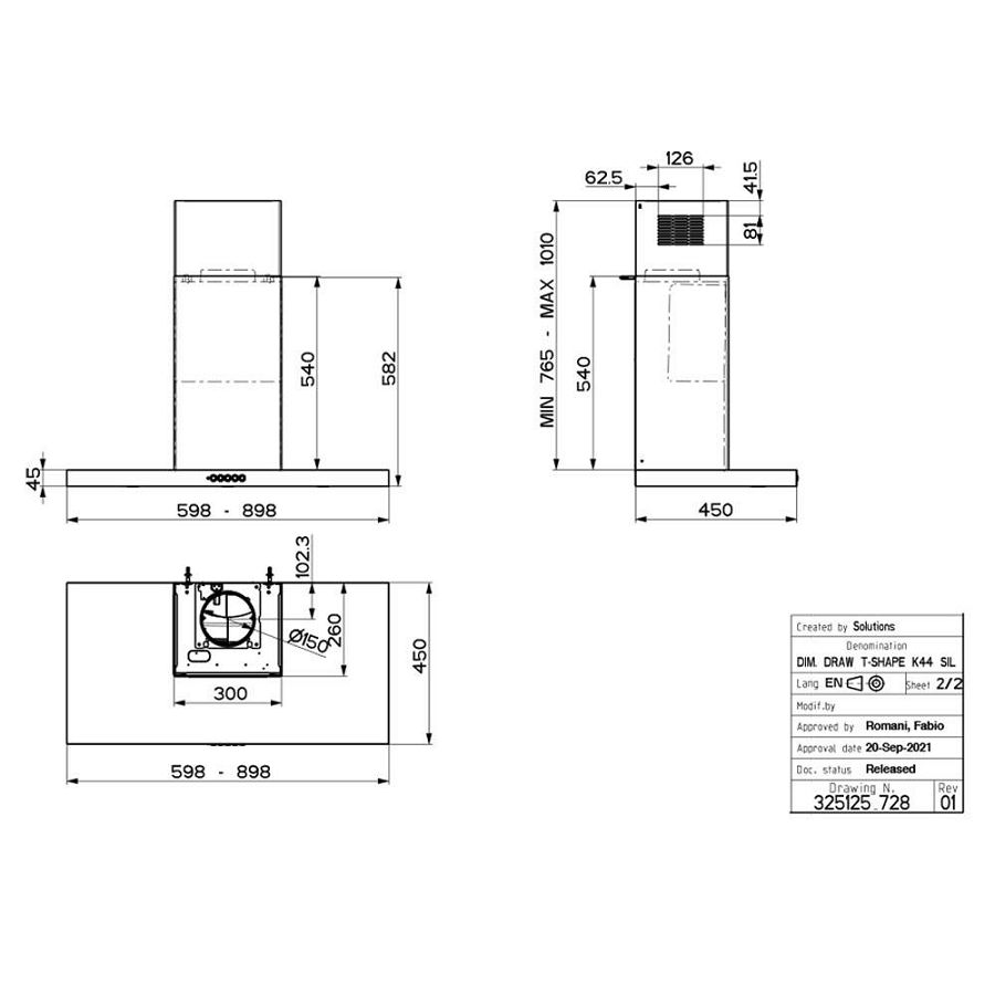 Napa Faber Bella Silence X A90 325.0658.631