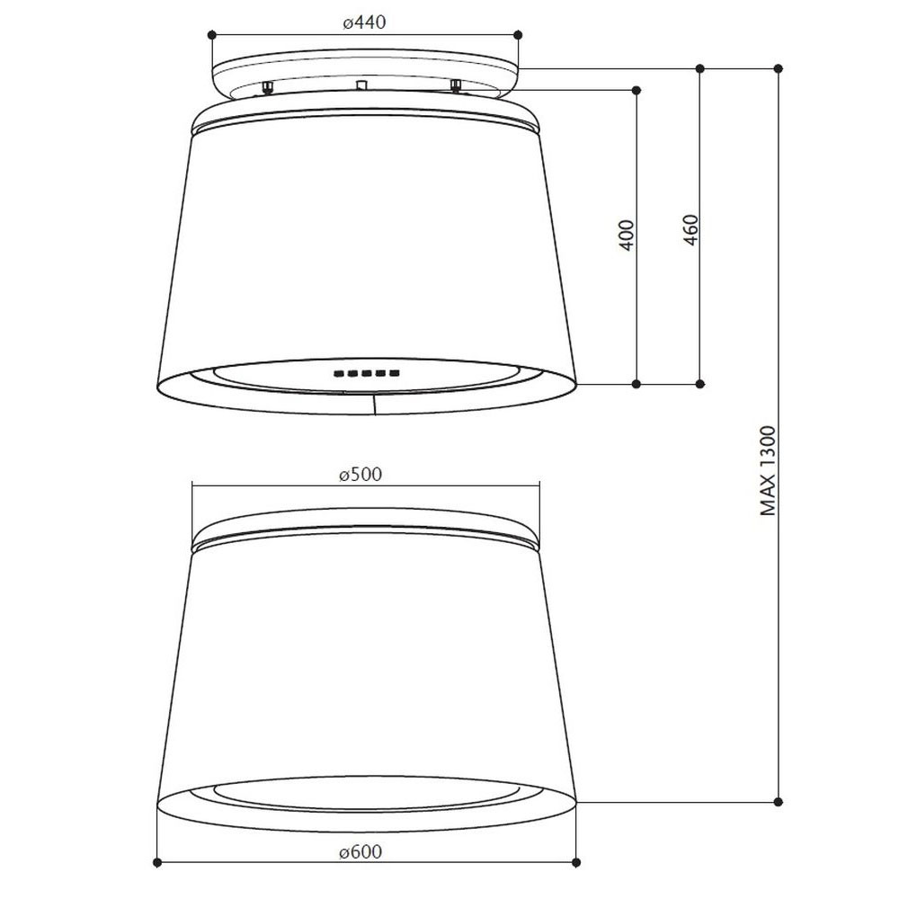 Napa Faber Celine Plus WW/CG Matt KL H2H (610m3/h) 345.0541.064