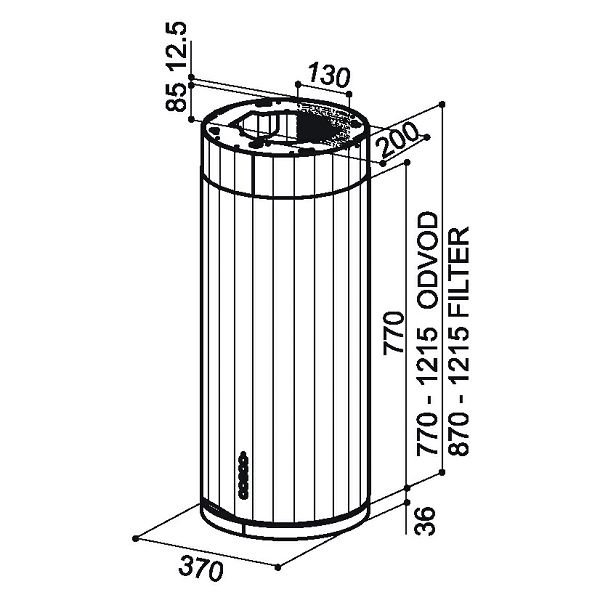 Napa Faber Corinthia Isola EV8+ PDG A37 (680m3/h)