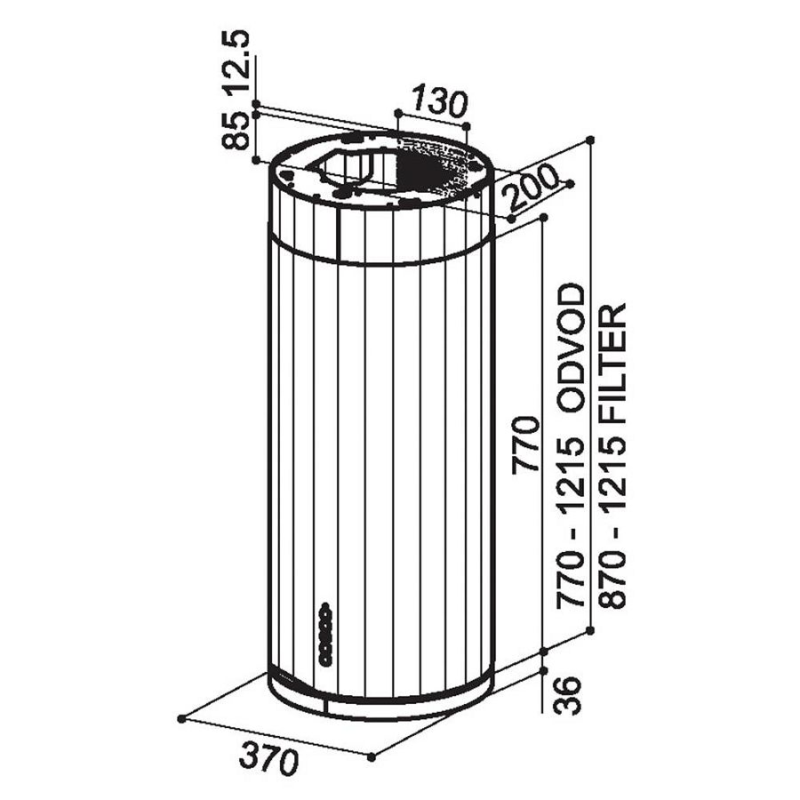 Napa Faber Corinthia Isola EV8+ WH Matt/TS A37 110.0456.219