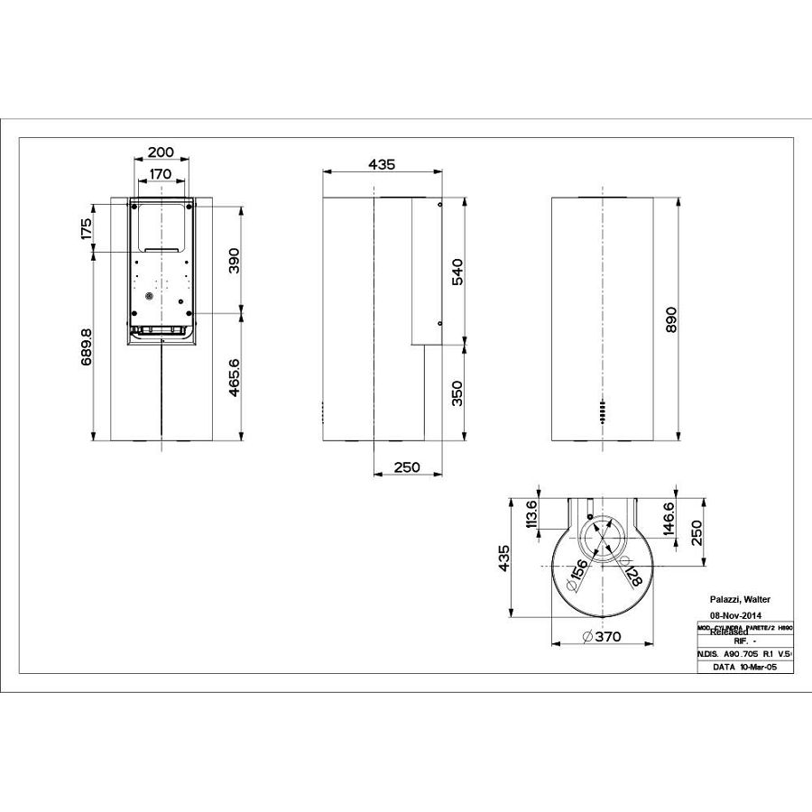 Napa Faber Cylindra Plus BK Matt A37 335.0606.998