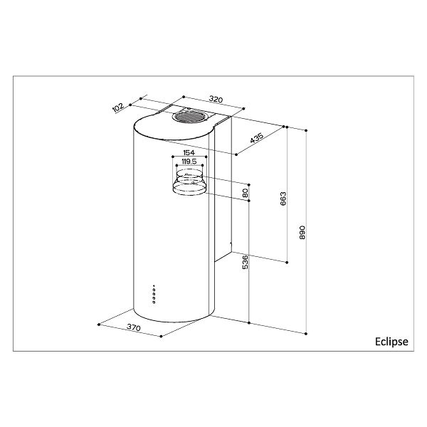 Napa Faber Eclipse EV8 LED XA37 (540m3/h)