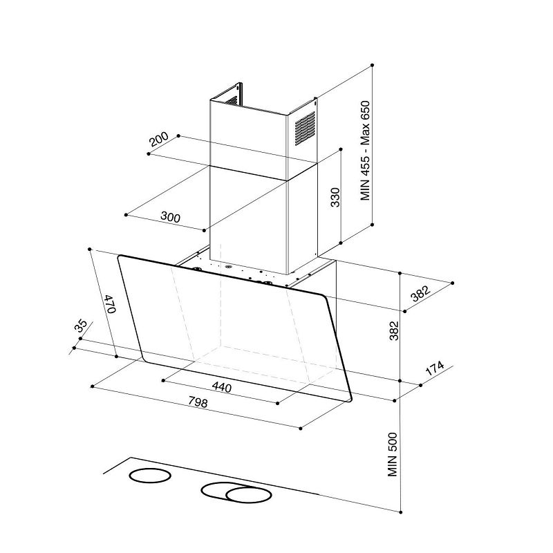 Napa Faber Glam-Light EV8+ DG/LG A80