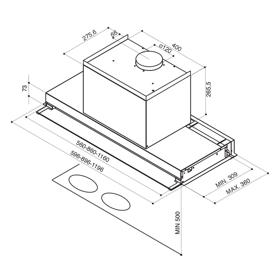 Napa Faber Ilma Touch X A60 305.0567.012