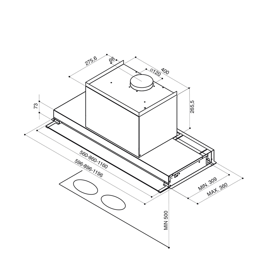 Napa Faber Ilma X A90 110.0456.294