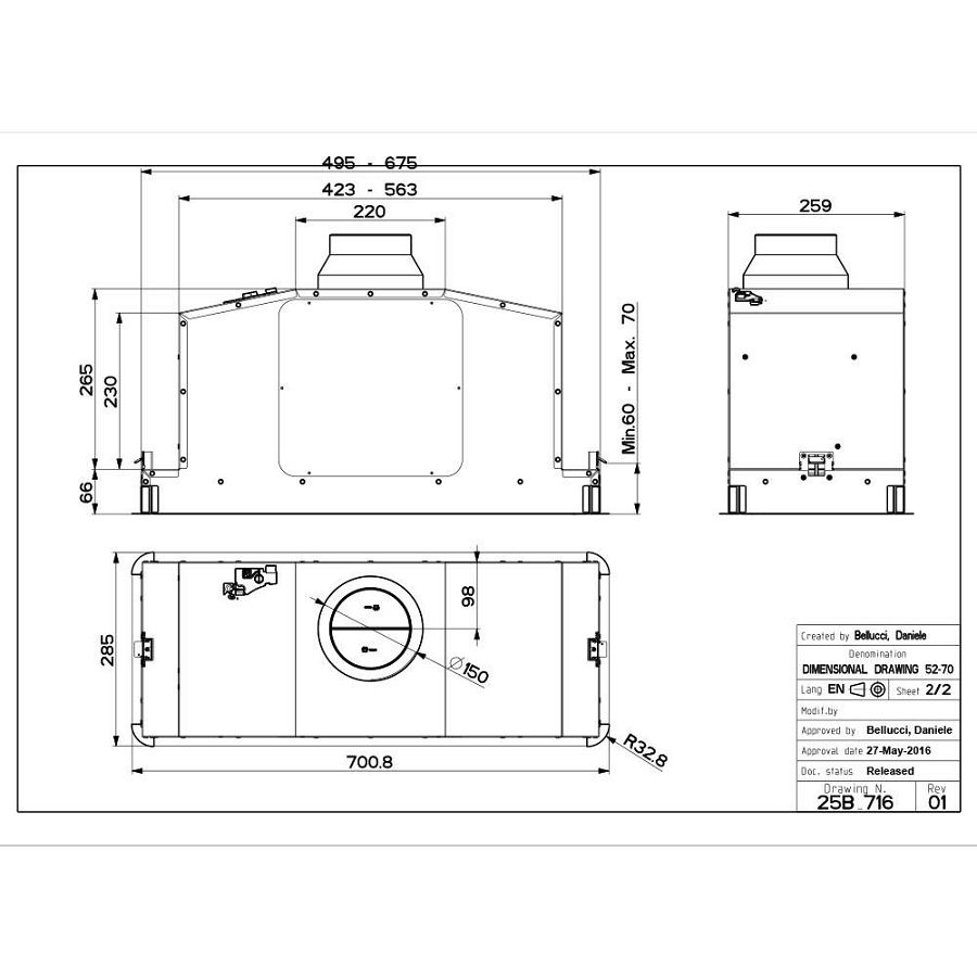 Napa Faber In-Light EV8+ BK MATT KL A52 305.0628.270