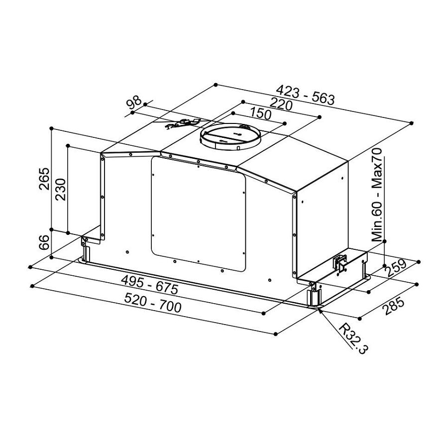 Napa Faber In-Light EV8+ BK MATT KL A70