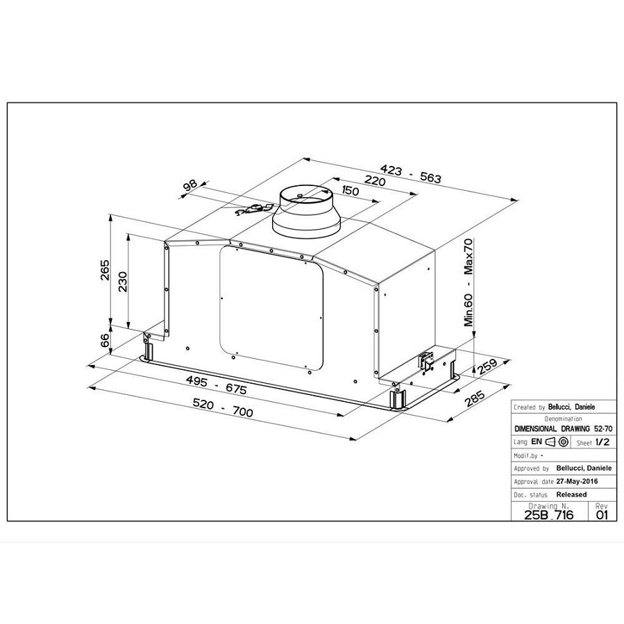 Napa Faber In-Light EV8+ WH MATT KL A52 110.0456.216