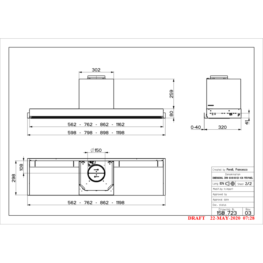Napa Faber In-Nova Premium X KL A60 305.0621.943