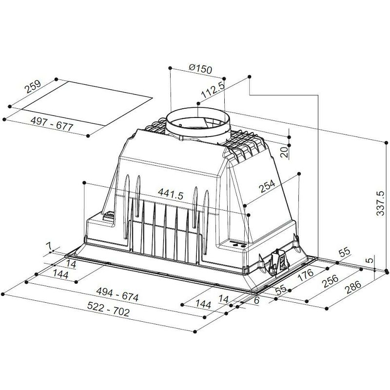 Napa Faber Inka Plus HCS X A52 (580m3/h) 305.0602.049