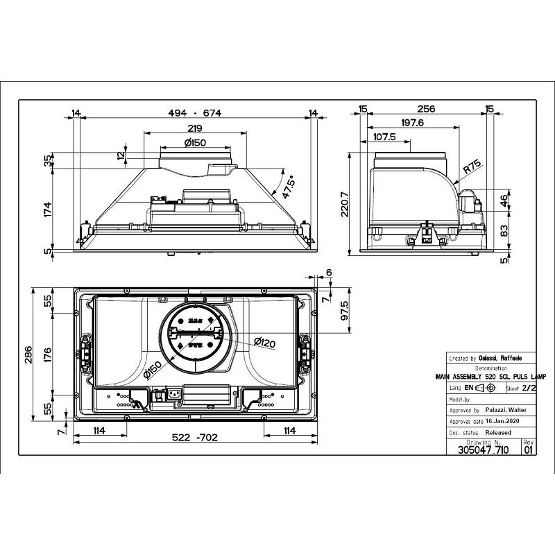 Napa Faber Inka Smart HCS LED X A52 (390m3/h) 305.0599.323