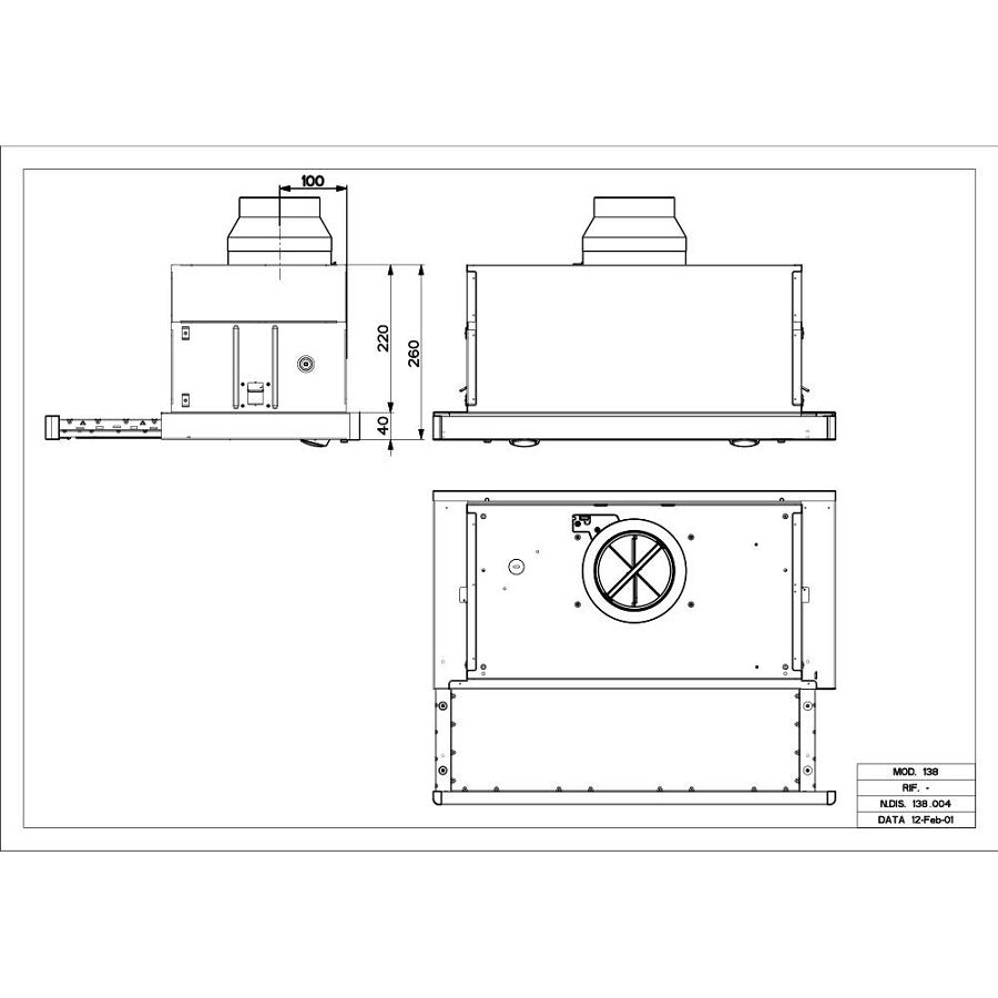 Napa Faber Maxima NG Eco EV8 AM/X A90 (640m3/h) 315.0635.143