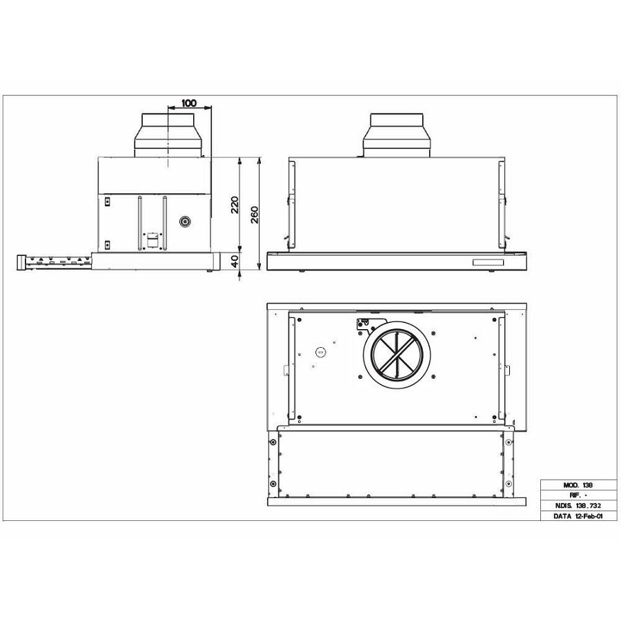 Napa Faber Maxima NG Touch EV8 LED X A90 (730m3/h) 315.0635.147